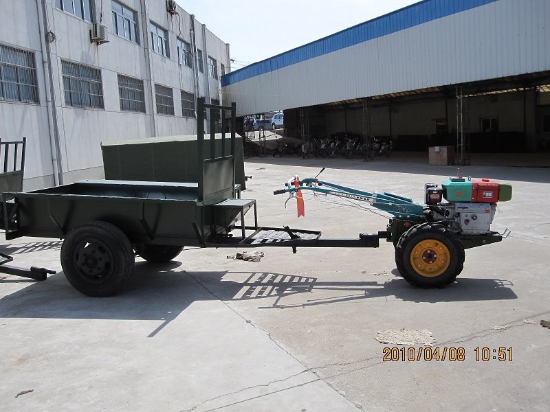 Chinese factory walking tractor with trailer